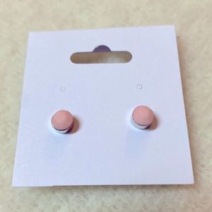 Pink and silver colored Earrings